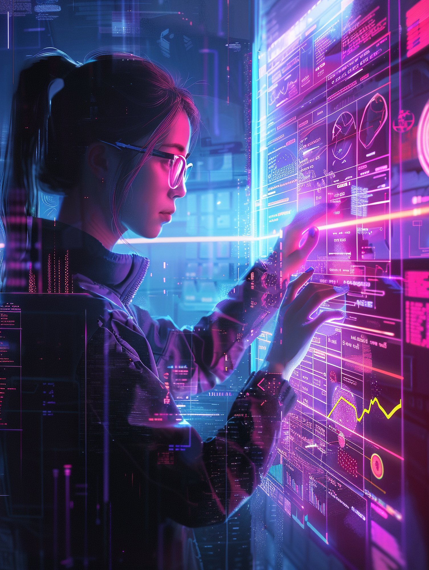 cyber-security-experts-working-with-tech-devices-neon-lights